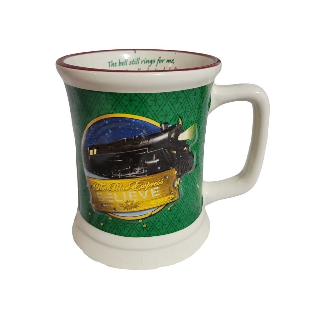 3D The Polar Express Train "Believe" Coffee Cup Mug Christmas Hot Cocoa